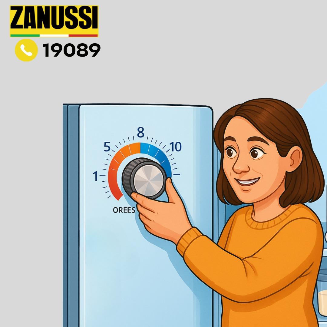 ضبط درجة حرارة الثلاجة والفريزر بثلاجة زانوسي
