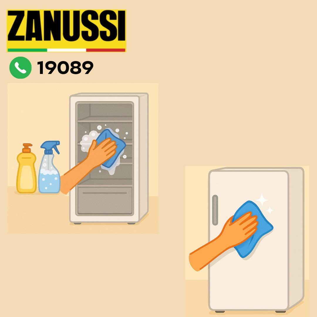 التنظيف الداخلي والخارجي لديب فريزر زانوسي التنظيف الداخلي والخارجي لديب فريزر زانوسي